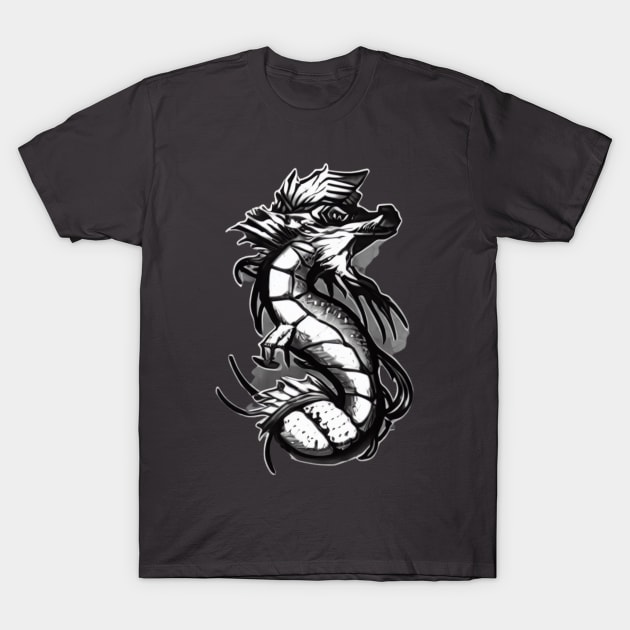 RETRO OF A SEA DRAGON CREATURE T-Shirt by ZKN